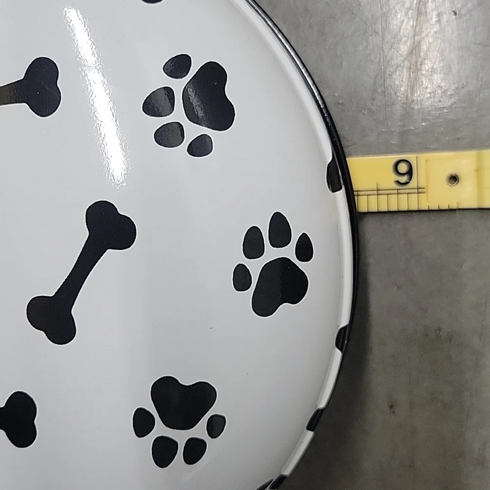 Ash Black and White Dog Bone and Paw Print Treat Maker. For Pets.